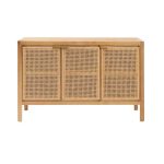 Sungkai Wood Rattan Cabinet CABI-0001
