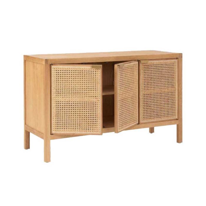 CABI-0001-03 Sungkai Wood Rattan Cabinet CABI-0001 - Image 3